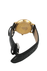 Gucci 30Mm 3000M Black Leather Watch