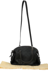 Louis Vuitton Aster Black Leather Mahina Monogram Hand Bag