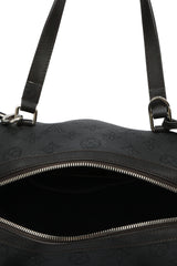 Louis Vuitton Aster Black Leather Mahina Monogram Hand Bag