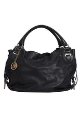 Bally Black Leather Hobo Bag 