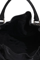 Bally Black Leather Hobo Bag 