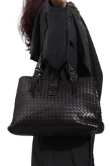 Bottega Veneta Nappa Intrecciato Large Roma Tote 