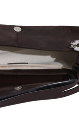 Bvlgari Brown Leather Suede Shoulder Bag 