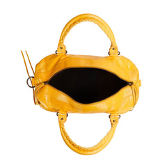 Balenciaga Papier Yellow Bowling Bag 