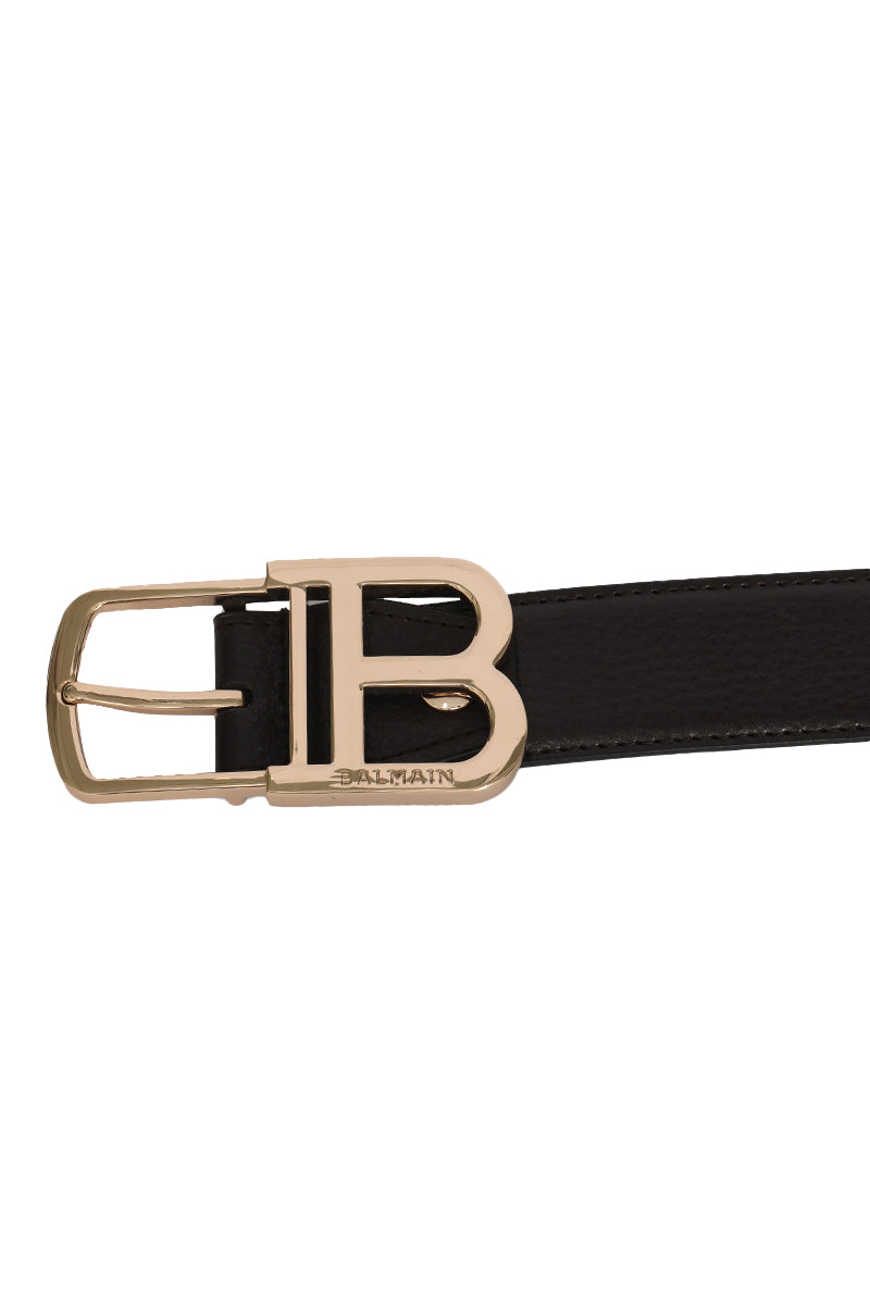 Balmain Logo Buckle 110 Cms Reversible Belt 