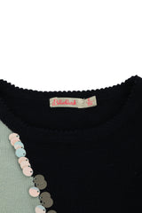 Billie Blush Size 6 Strick Kleidunicorn Navy Blue Kids Sweater Dress