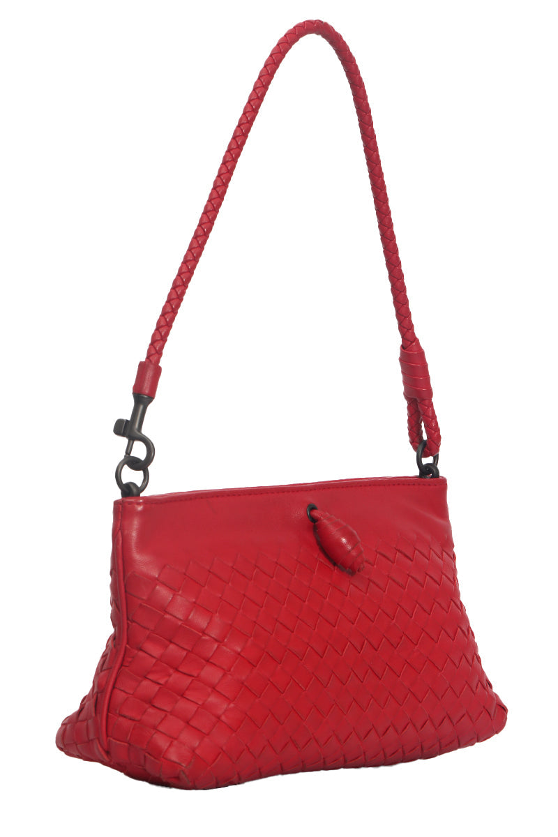 Bottega Veneta Intrecciato Red Bag 