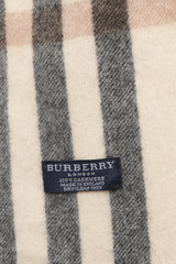 Burberry Beige/Grey Cashmere Scarf 