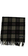 Burberry Black Check Cashmere Muffler 