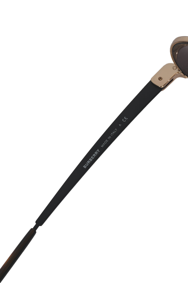 Burberry Black Logo Aviator Sunglasses 