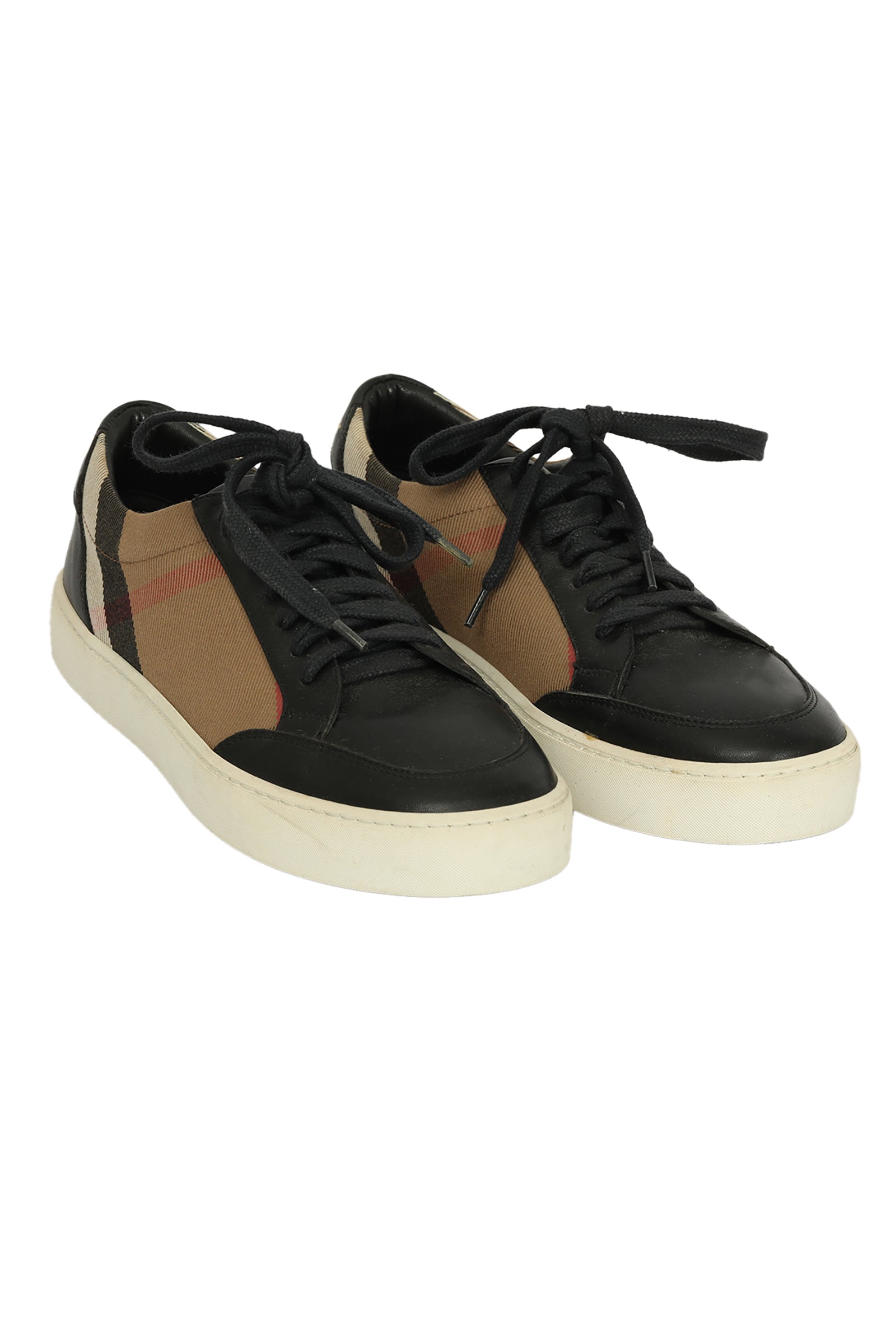 Burberry EU 37 House Check Leather Sneakers 