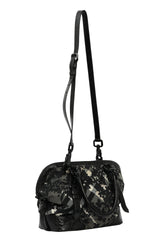 Burberry Floral And Plaid Black Bag 