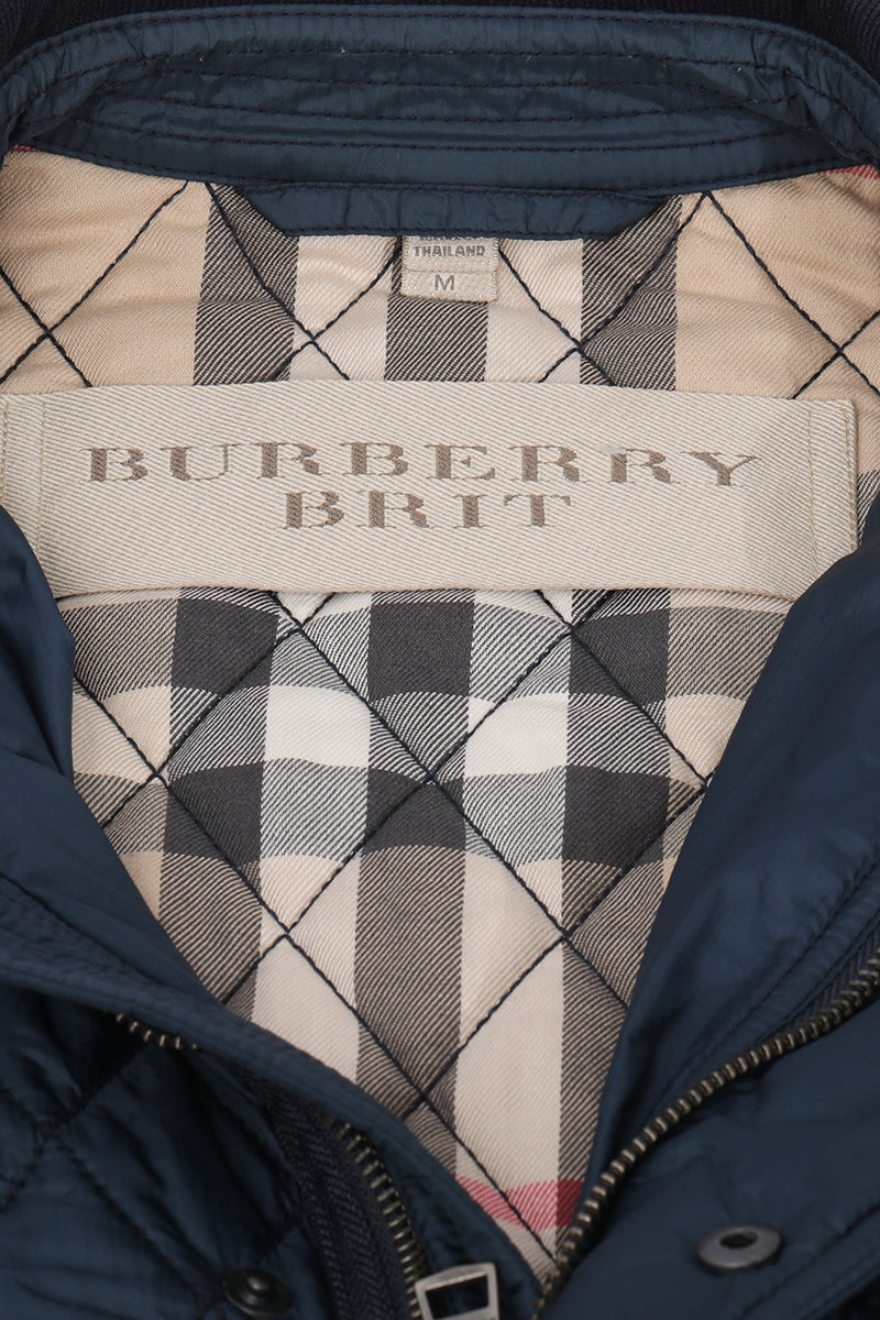 Burberry Quilted Blue Jacket 