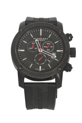Burberry Sport Chronograph Black Dial 45 Mm Rubber Strap Watch 