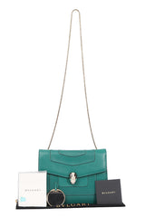 Bvlgari Green Serpenti Forever Shoulder Bag 