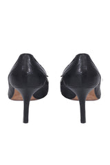 Christian Dior Leather Whipstitch Trim Pumps 