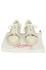 Christian Louboutin Size EU-36 White Vieira Orlato Leather Sneakers