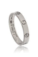 Cartier 61Mm/Us 9 Love White Gold Wedding Band 