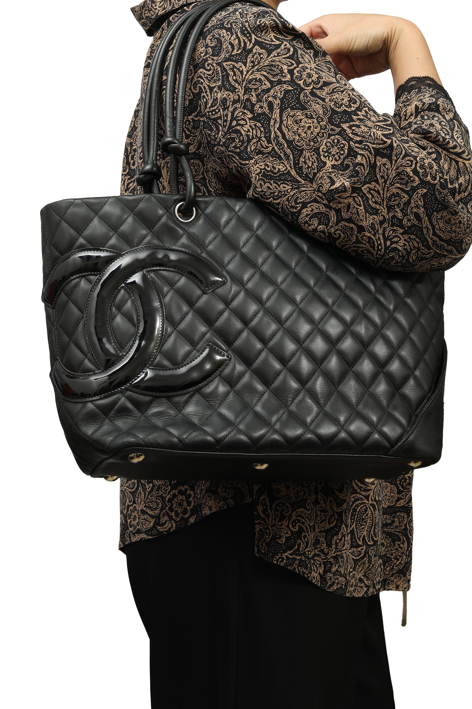 Chanel Cambon Ligne Largetote Bag 
