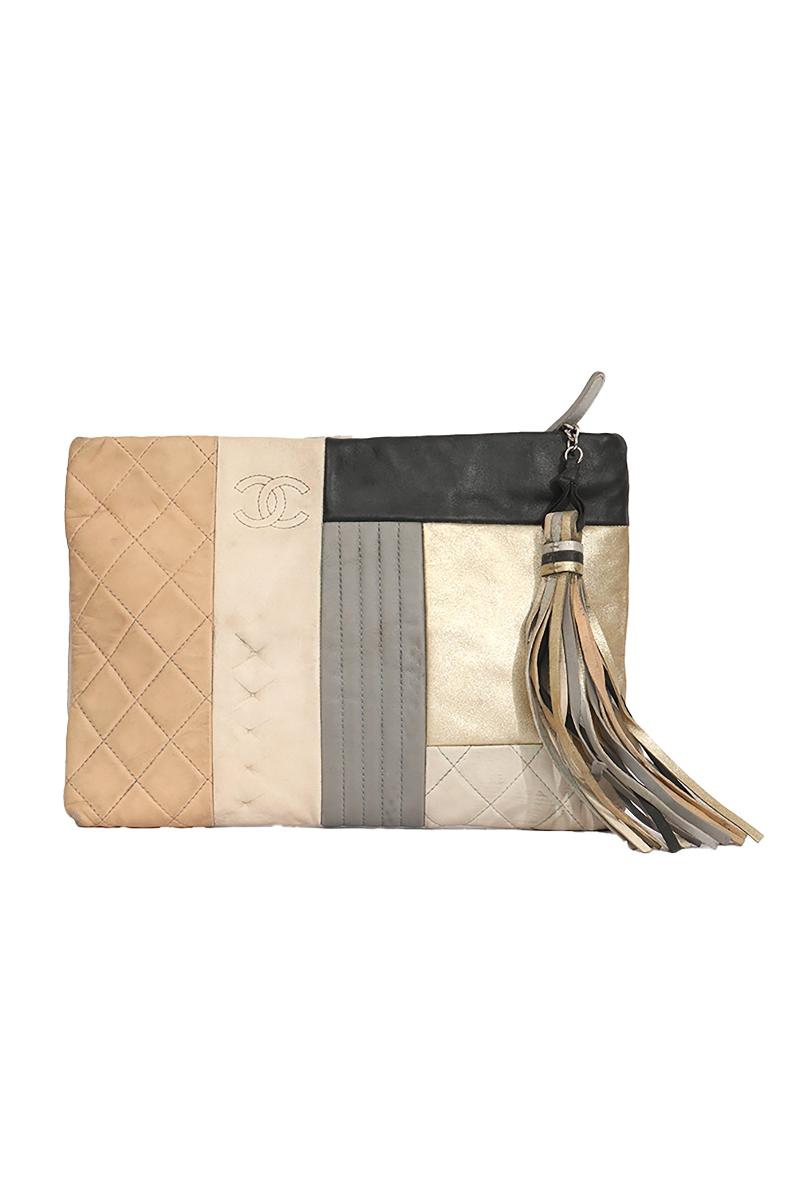 Chanel Patchwork Leather Clutch 