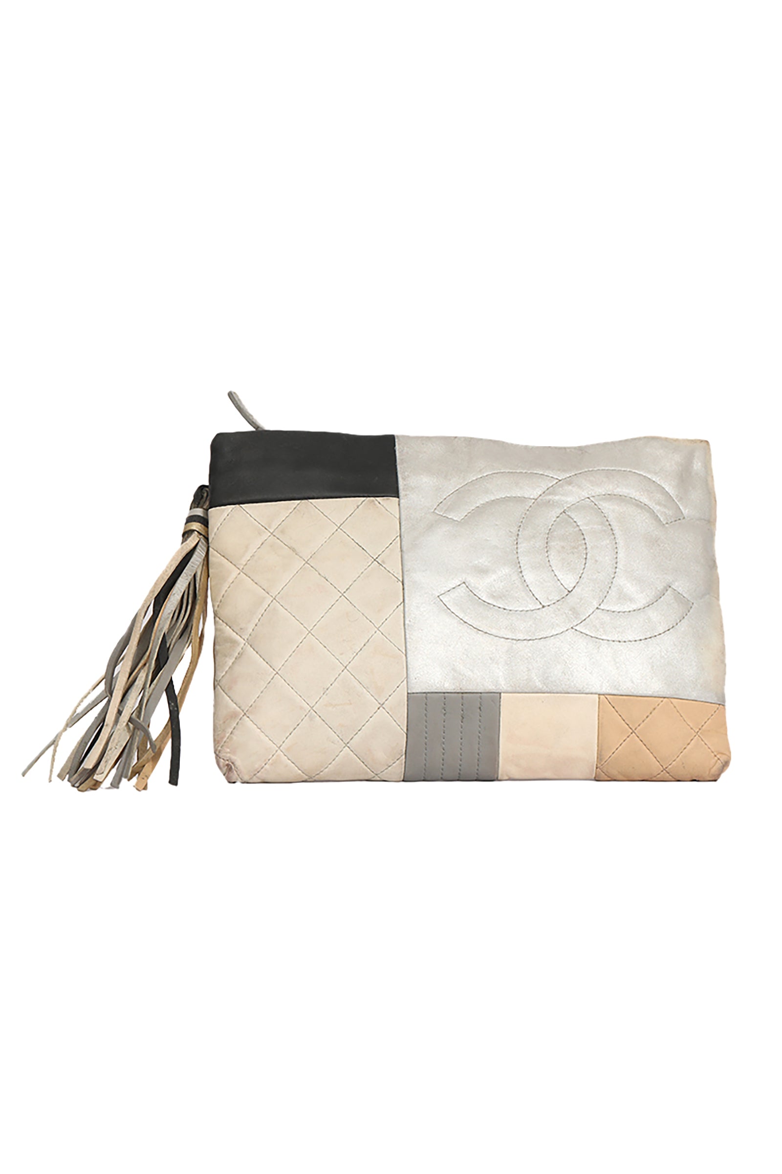 Chanel Patchwork Leather Clutch 