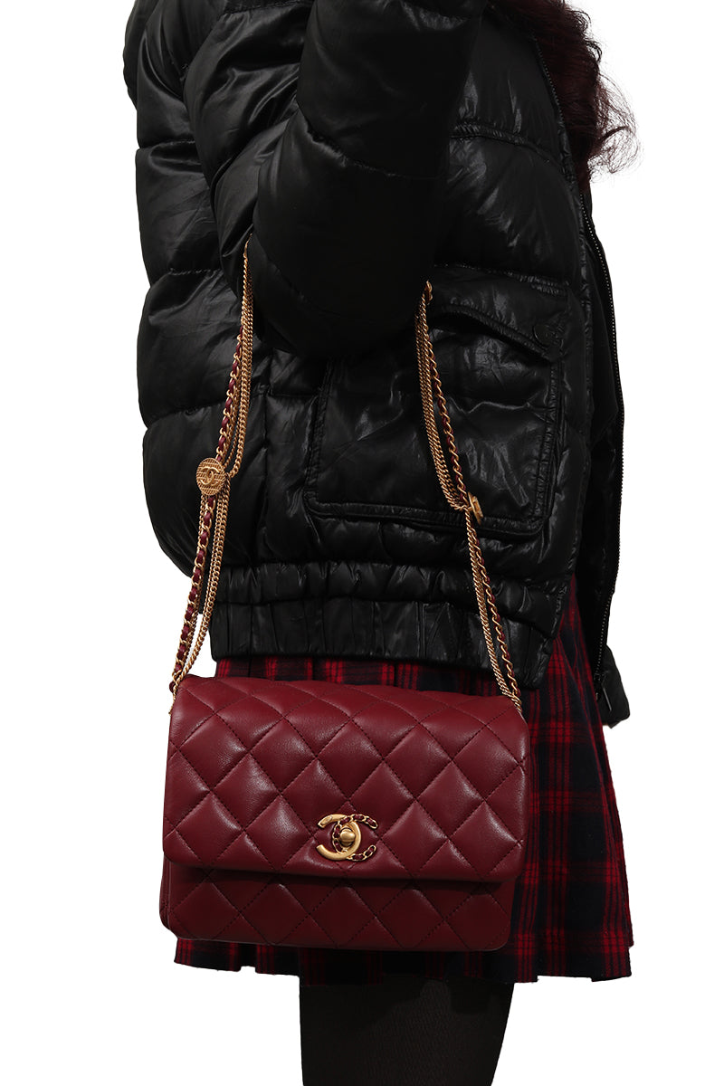 Chanel Precious Buttons Chain Flap Bag 