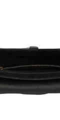 Christian Dior Black Grained Saddle Bag 