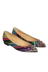 Christian Louboutin EU 36 Multicolor Spike Flat 
