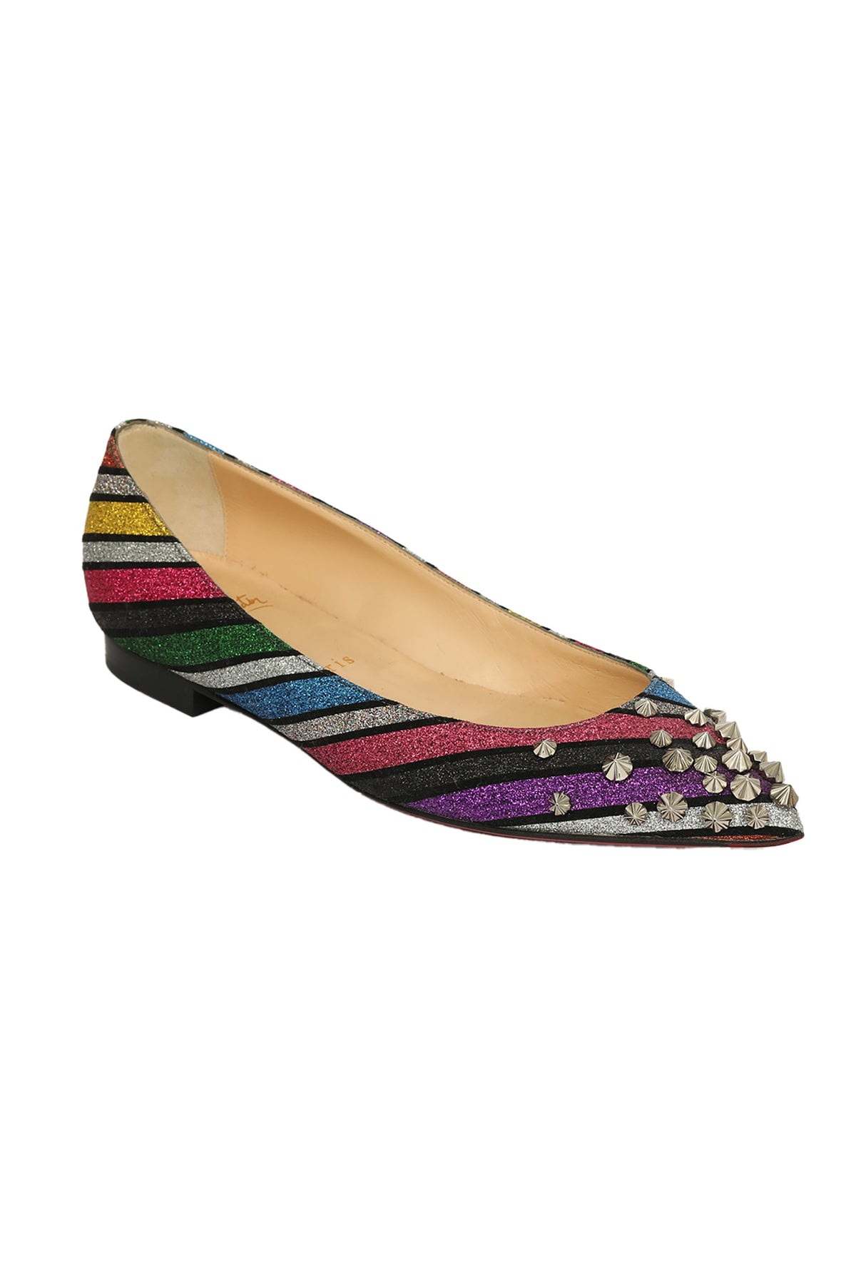 Christian Louboutin EU 36 Multicolor Spike Flat 