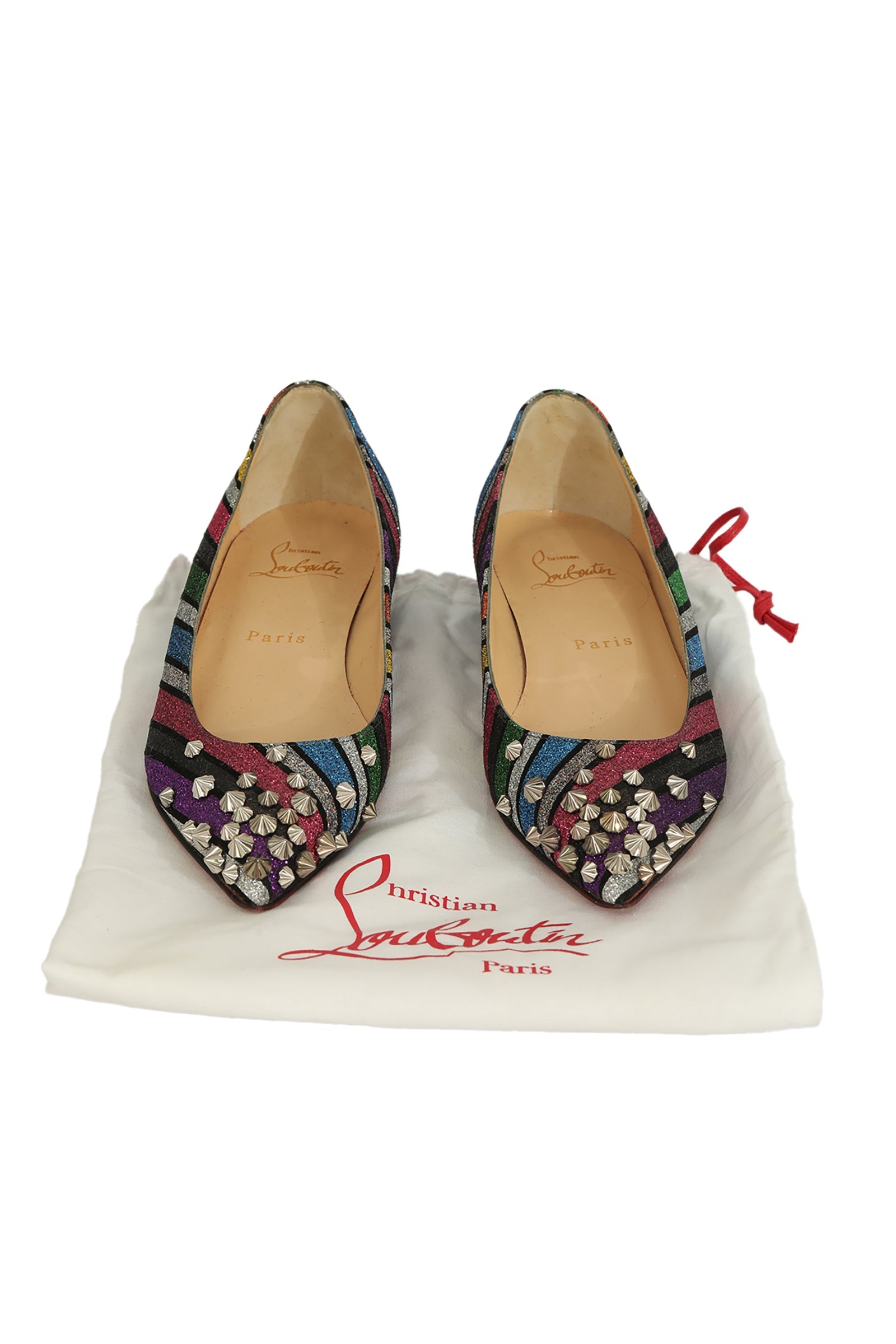 Christian Louboutin EU 36 Multicolor Spike Flat 