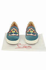 Christian Louboutin EU 36 Velvet Embellished Loafer 