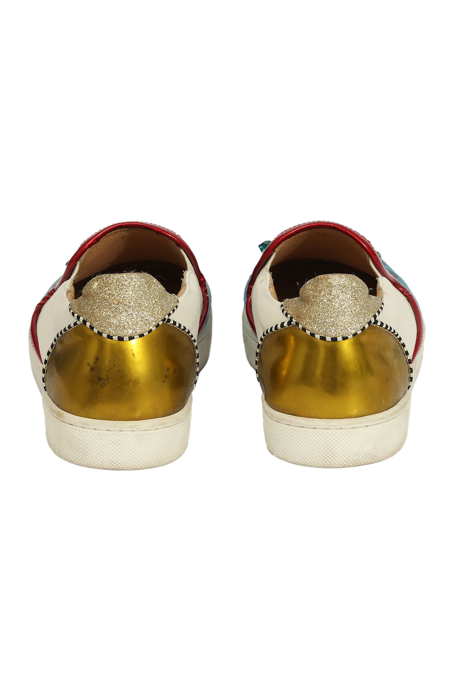Christian Louboutin EU 36 Velvet Embellished Loafer 