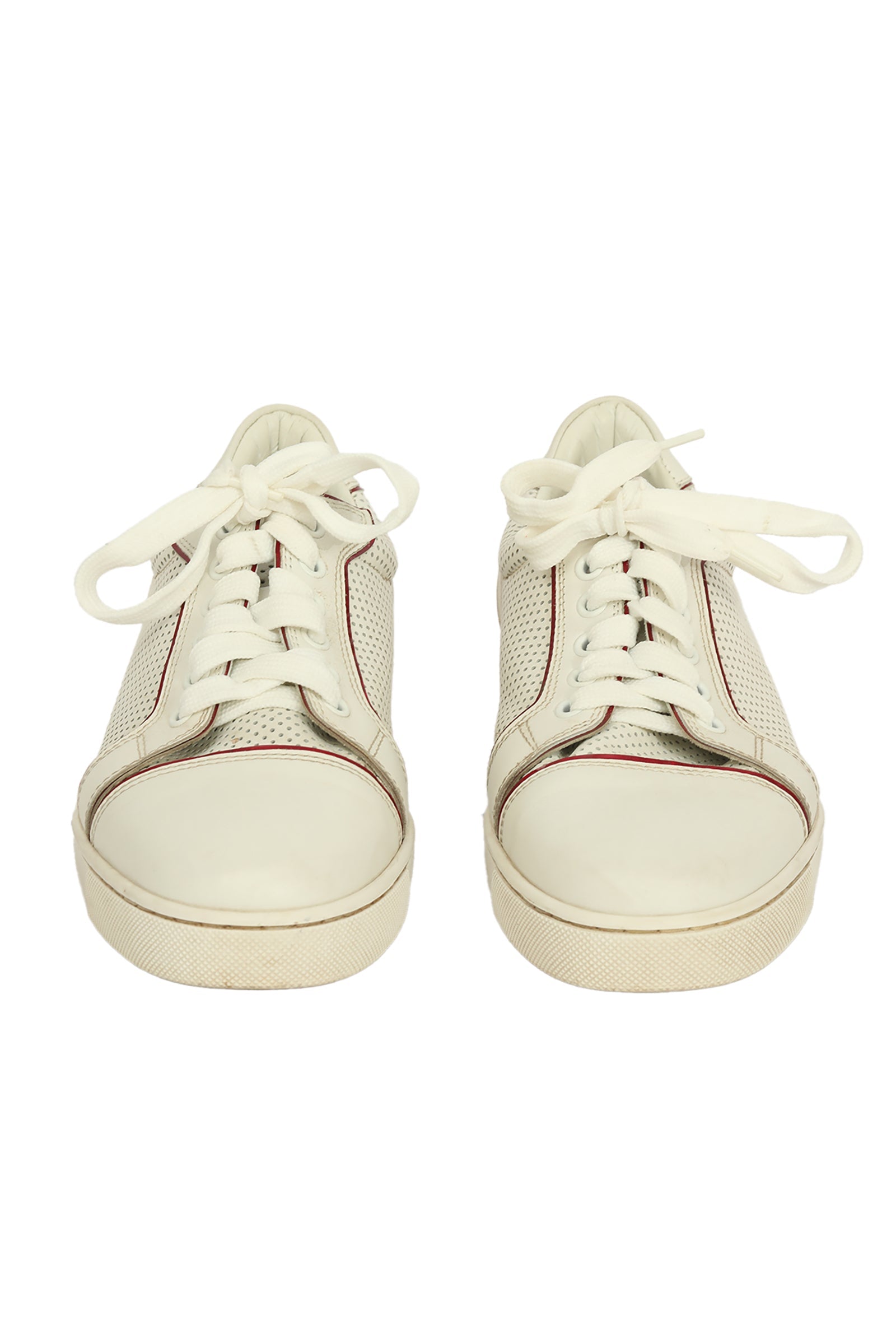 Christian Louboutin EU 36 White With Golden Lace Sneaker 