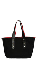 Christian Louboutin Frangibus Black Multicolor Embellished Tote Bag 