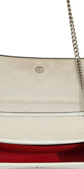 Christian Louboutin White Love Multicolor Embellished Sling Bag