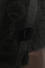 Coach Monogram Black Shawl 