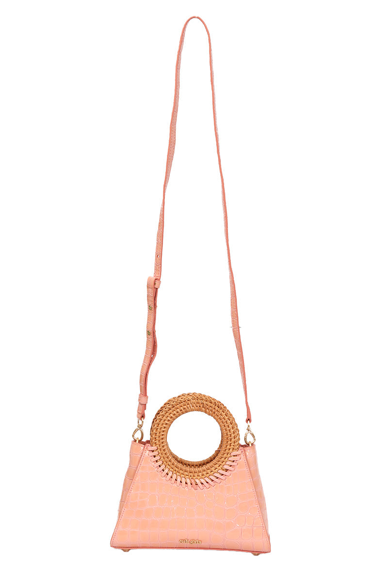 Cult Gaia Ark Mini Peach Handbag 