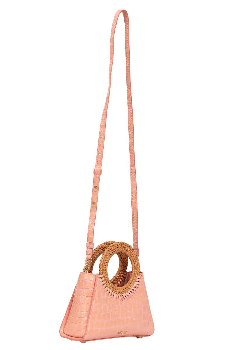 Cult Gaia Ark Mini Peach Handbag 