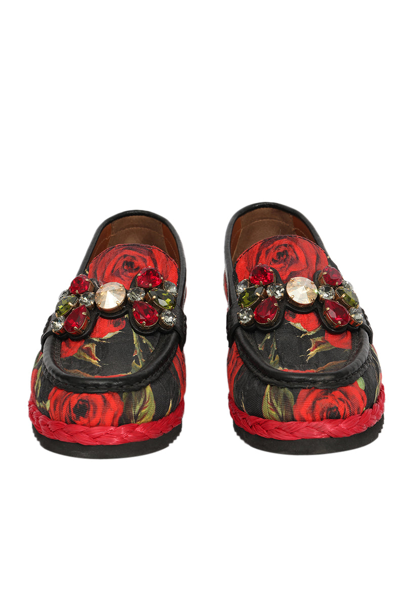 Dolce & Gabbana EU 38 Crystal Loafer'S 