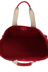 Dolce & Gabbana Red Canvas Tote Bag 