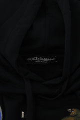 Dolce & Gabbana Size L Blue Patchwork Hoodie 