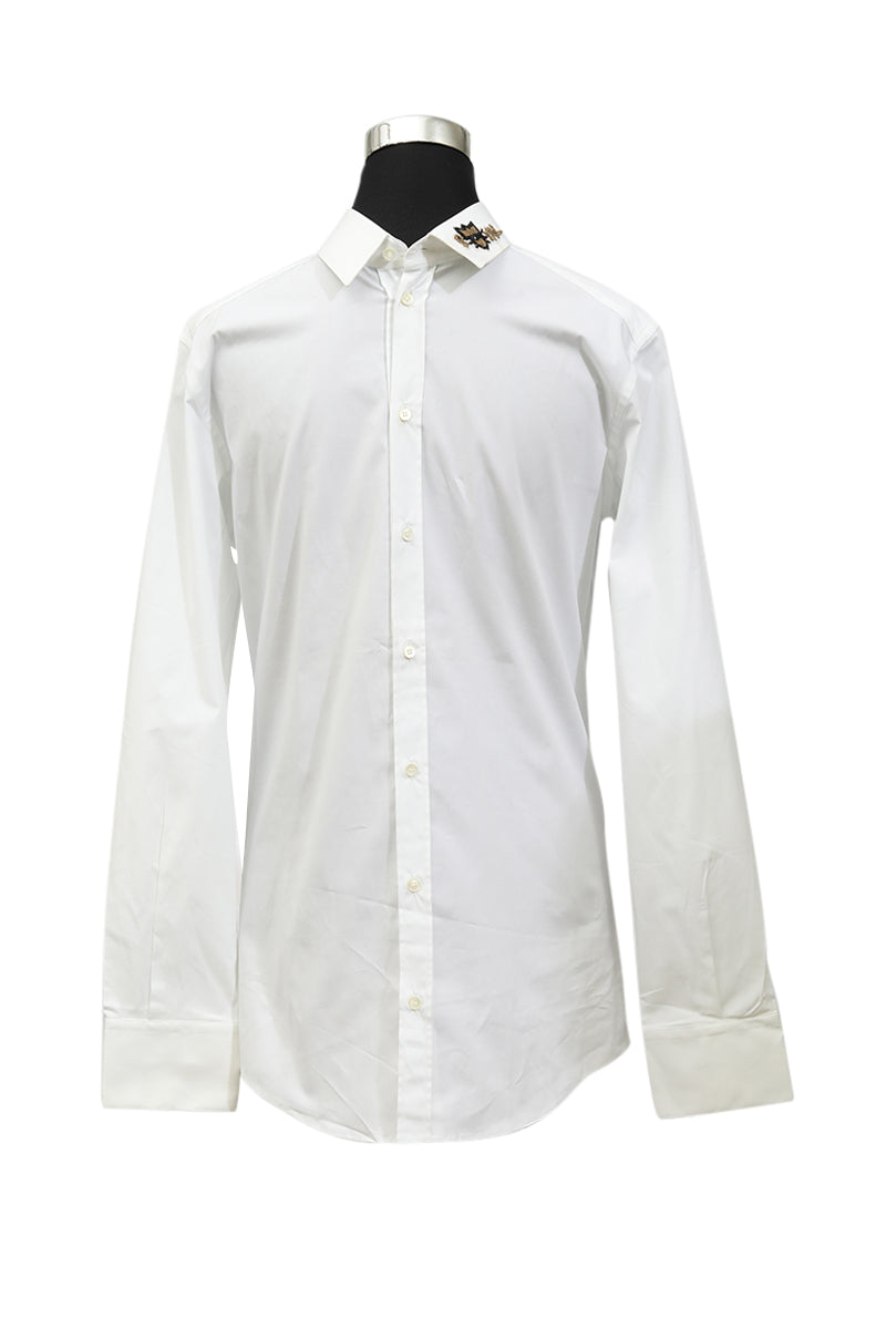 Dolce & Gabbana Size M Patchwork Collar Shirt 