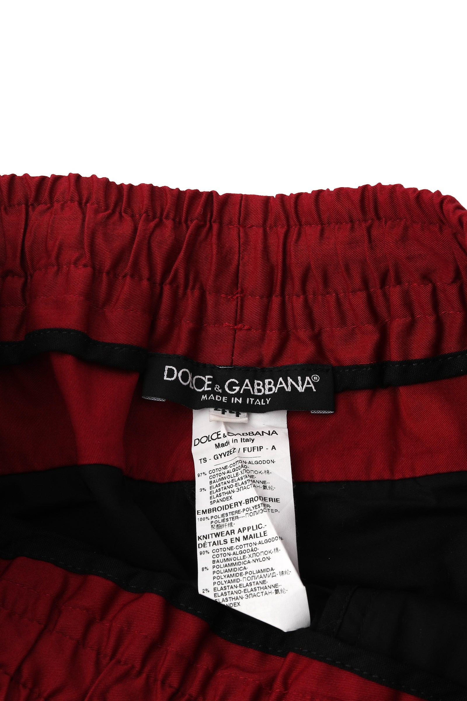 Dolce & Gabbana Size L Red & Black Lower 