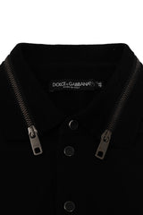 Dolce & Gabbana Size Xl Collar Zip T-Shirt 