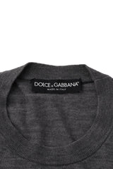 Dolce & Gabbana Size Xl Grey Cashmere Crown T-Shirt 