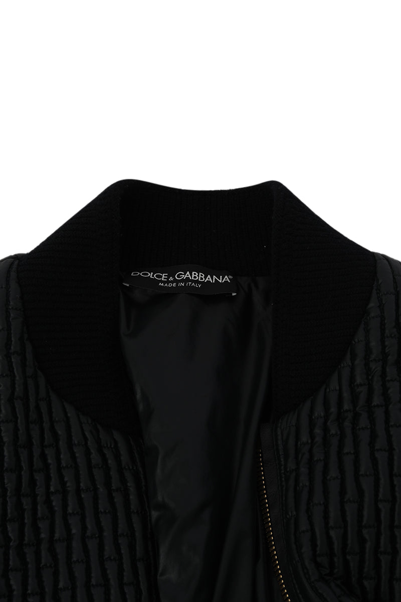 Dolce & Gabbana Size Xlquilted Blue Jacket 