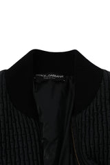 Dolce & Gabbana Size Xlquilted Blue Jacket 