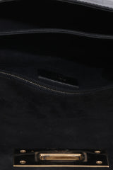 Fendi Claudia Pequin Embossed Vernice Leather Shoulder Bag 