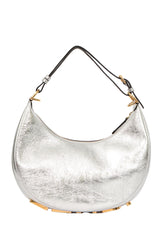 Fendi Silver Fendigraphy Hobo Medium Shoulder Bag 