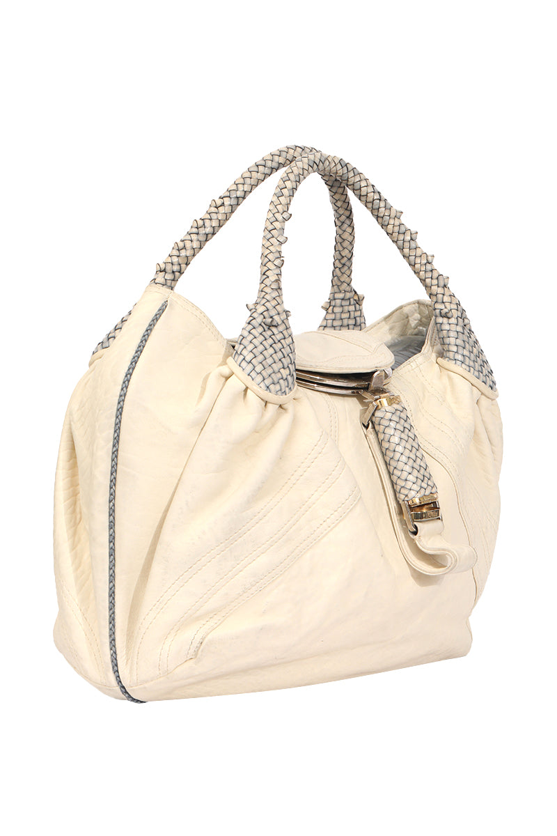 Fendi Spy Ivory White Hand Bag 